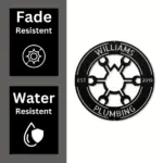 Personalized Plumbing Metal Art Sign