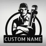 Personalized Plumbing Metal Sign