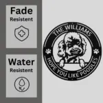 Personalized Poodle Dog Metal Sign