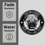 Personalized Pug Dog Metal Sign