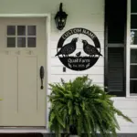 Personalized Quail Metal Sign