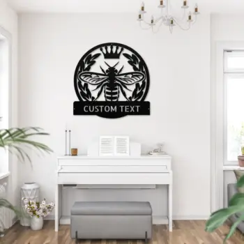Personalized Queen Bee Metal Sign