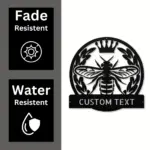 Personalized Queen Bee Metal Sign