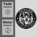 Personalized Rottweiler Dog Metal Sign