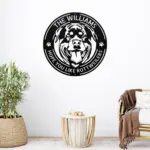 Personalized Rottweiler Dog Metal Sign