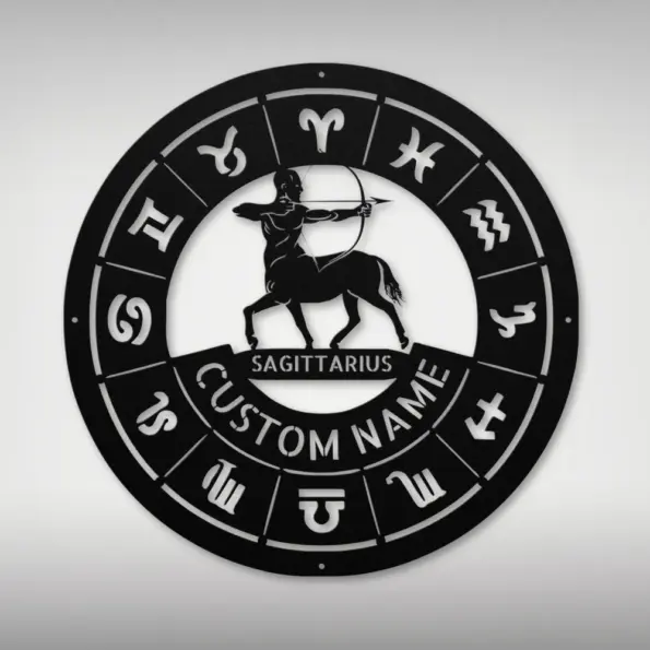 Personalized Sagittarius Metal Sign