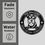 Personalized Schnauzer Dog Metal Sign