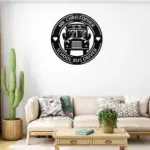 Personalized School Bus Metal Sign