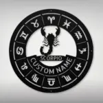 Personalized Scorpio Metal Sign