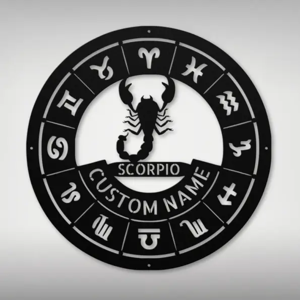 Personalized Scorpio Metal Sign