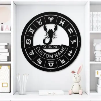 Personalized Scorpio Metal Sign