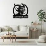 Personalized Screaming Demon Metal Sign