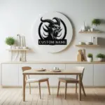 Personalized Screaming Demon Metal Sign