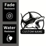 Personalized Shark Metal Sign