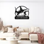 Personalized Shark Metal Sign