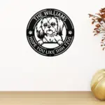Personalized Shih Tzu Dog Metal Sign