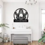 Personalized Sloth Metal Sign