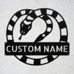 Personalized Snake Metal Sign