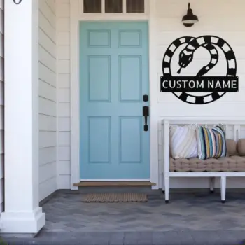 Personalized Snake Metal Sign