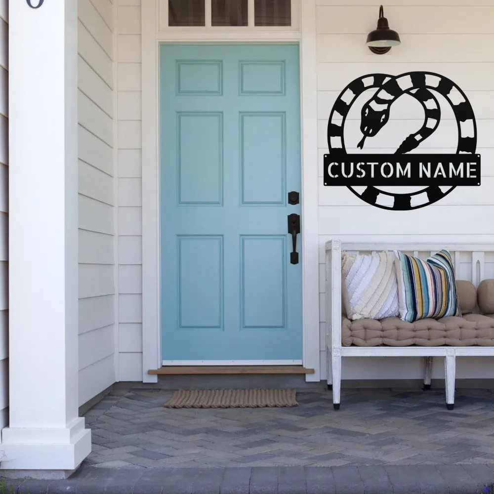 Personalized Snake Metal Sign Personalized Snake Metal Sign