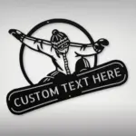 Personalized Snowboard Metal Art Sign