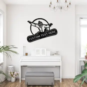 Personalized Snowboard Metal Art Sign