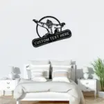 Personalized Snowboard Metal Art Sign