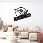 Personalized Snowboard Metal Art Sign