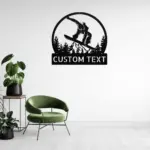 Personalized Snowboard Metal Sign