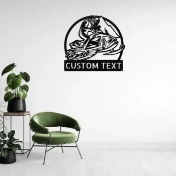 Personalized Snowmobile Metal Sign
