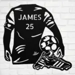 Personalized Soccer Jersey Metal Sign