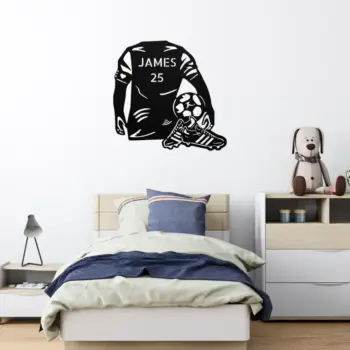 Personalized Soccer Jersey Metal Sign