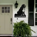 Personalized St Bernard Dog Metal Sign