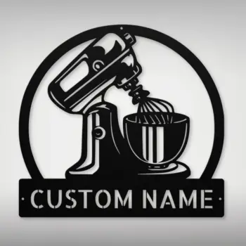 Personalized Stand Mixer Metal Sign