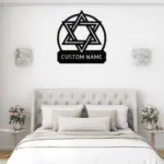 Personalized Star Of David Metal Sign