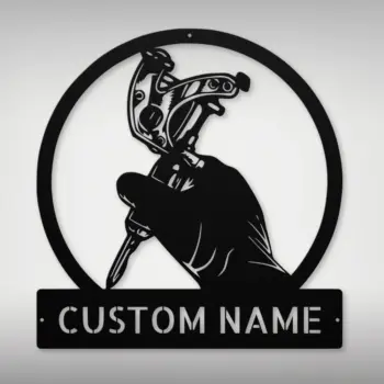 Personalized Tattoo Metal Art Sign