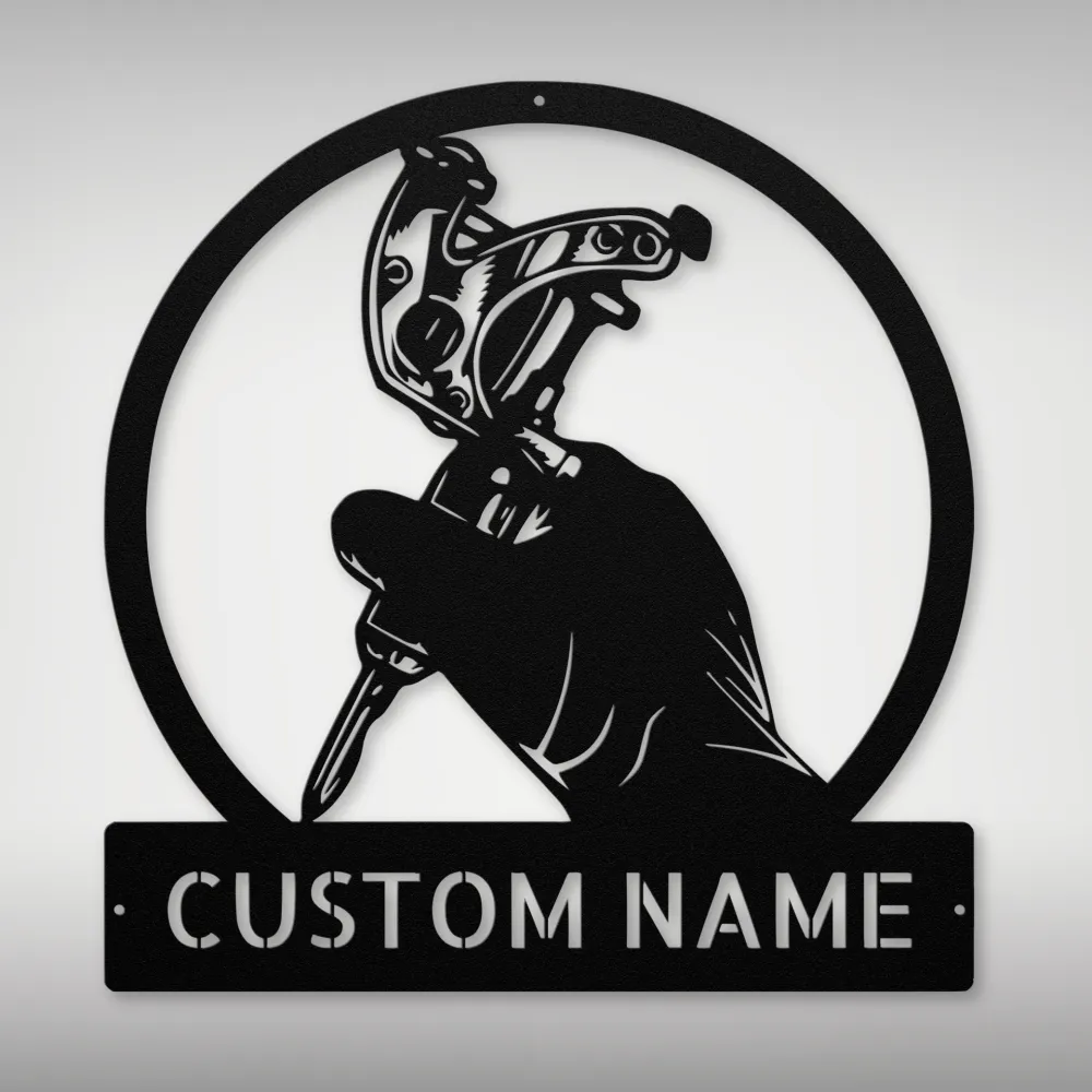 Personalized Tattoo Metal Art Sign Personalized Tattoo Metal Art Sign
