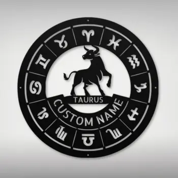 Personalized Taurus Metal Sign