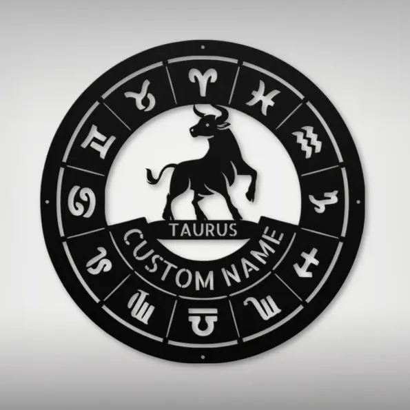 Personalized Taurus Metal Sign