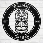Personalized Tiki Bar Metal Sign