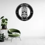 Personalized Tiki Bar Metal Sign