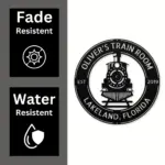 Personalized Train Front Metal Sign