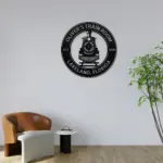 Personalized Train Front Metal Sign