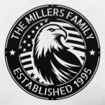 Personalized Us Eagle Metal Sign