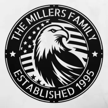 Personalized Us Eagle Metal Sign