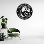 Personalized Us Eagle Metal Sign