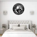 Personalized Us Eagle Metal Sign