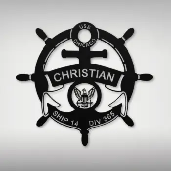 Personalized Us Navy Metal Sign