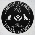 Personalized Veterinary Metal Sign