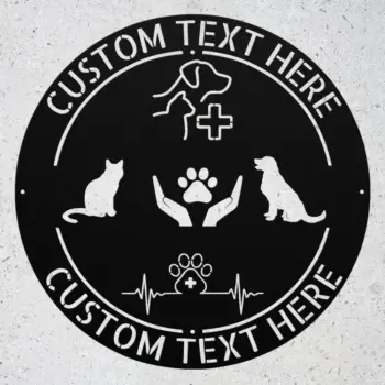 Personalized Veterinary Metal Sign